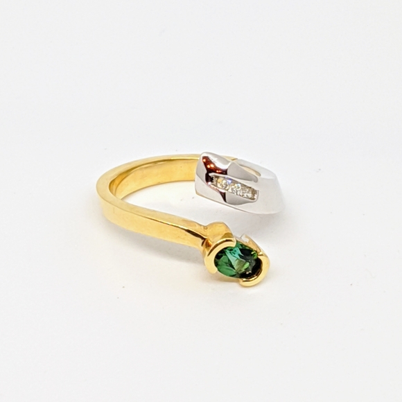 Green Tourmaline ring
